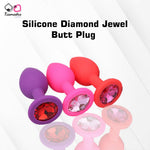 Load image into Gallery viewer, Diamond Jewel Butt Plug – 8cm Silicone Anal Toy
