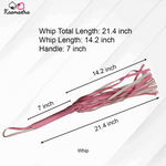 Load image into Gallery viewer, Bondage whip (21.4 inches total) with ergonomic handle for sensation play
