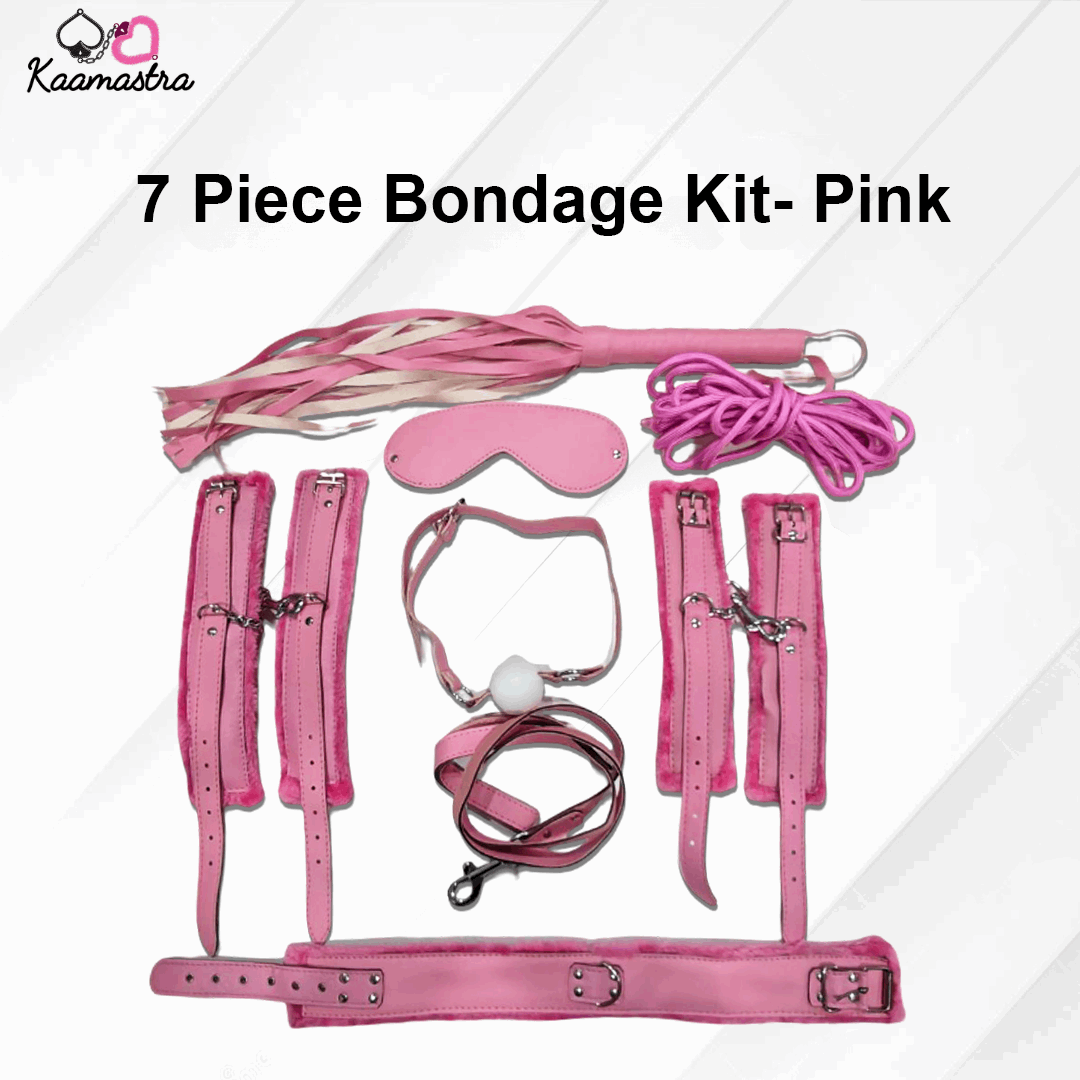 Kaamastra 7 piece Bondage Kit-Multicolor