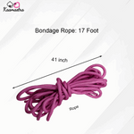 Load image into Gallery viewer, 17-foot soft bondage rope for safe and versatile tying in BDSM scenarios
