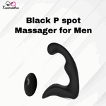 Load image into Gallery viewer, Kaamastra black P-spot massager - ergonomic male wellness device
