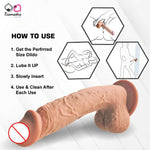 Load image into Gallery viewer, Silicon women realistic dildo
