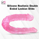 Load image into Gallery viewer, Kaamastra Double-Ended Lesbian Dildo - 10-inch realistic silicone toy for couples
