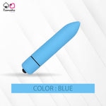 Load image into Gallery viewer, Blue USB-rechargeable bullet vibrator - body-safe silicone for intimate use

