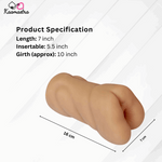 Load image into Gallery viewer, Product dimensions: 7-inch length, 5.5-inch insertable, 10-inch girth
