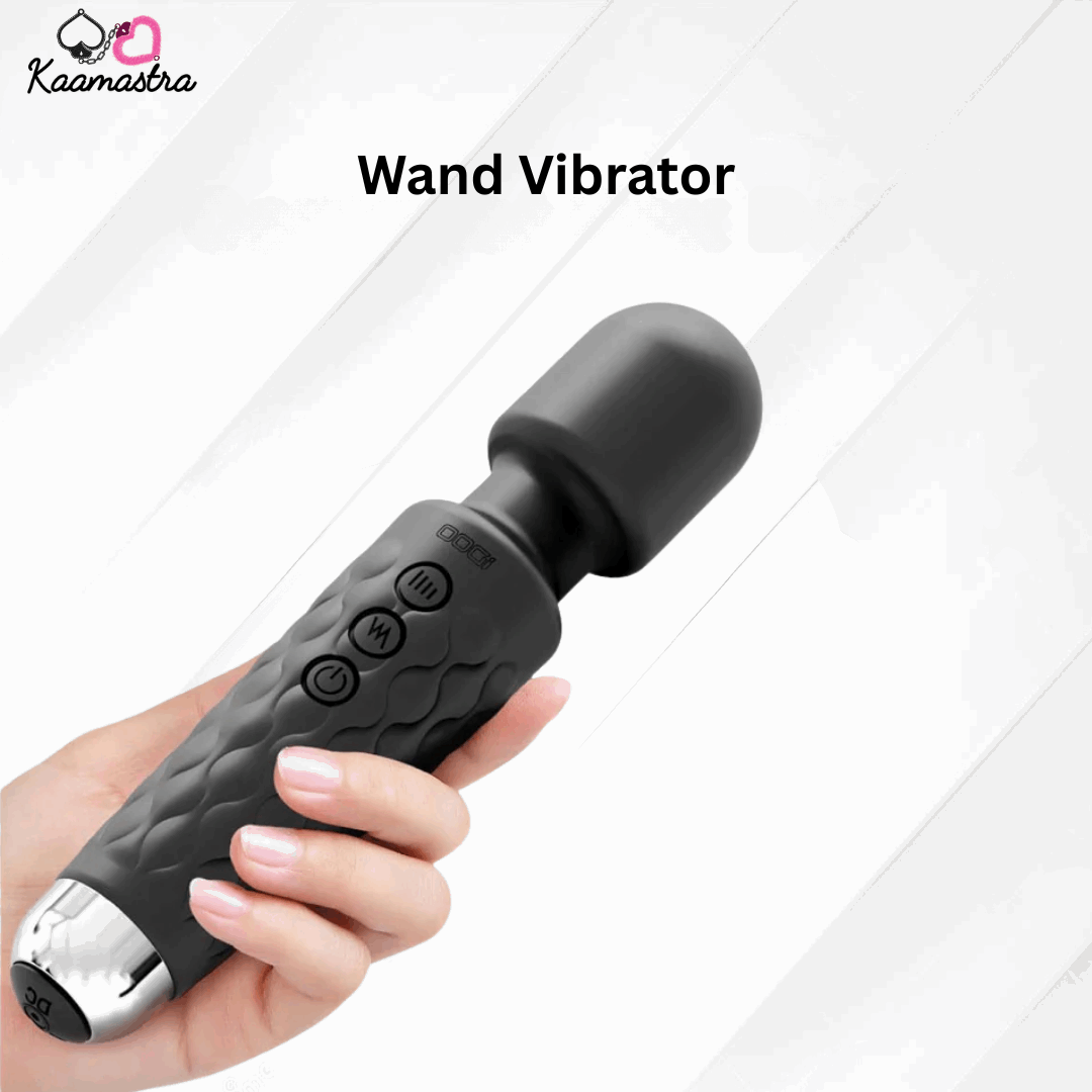Kaamastra Black Wand Massager and Vibrator For Women