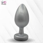 Load image into Gallery viewer, A collection of anal butt plugs in various colors, each featuring a crystal jewel at the base. The plugs are designed in a smooth, egg-shaped form.
